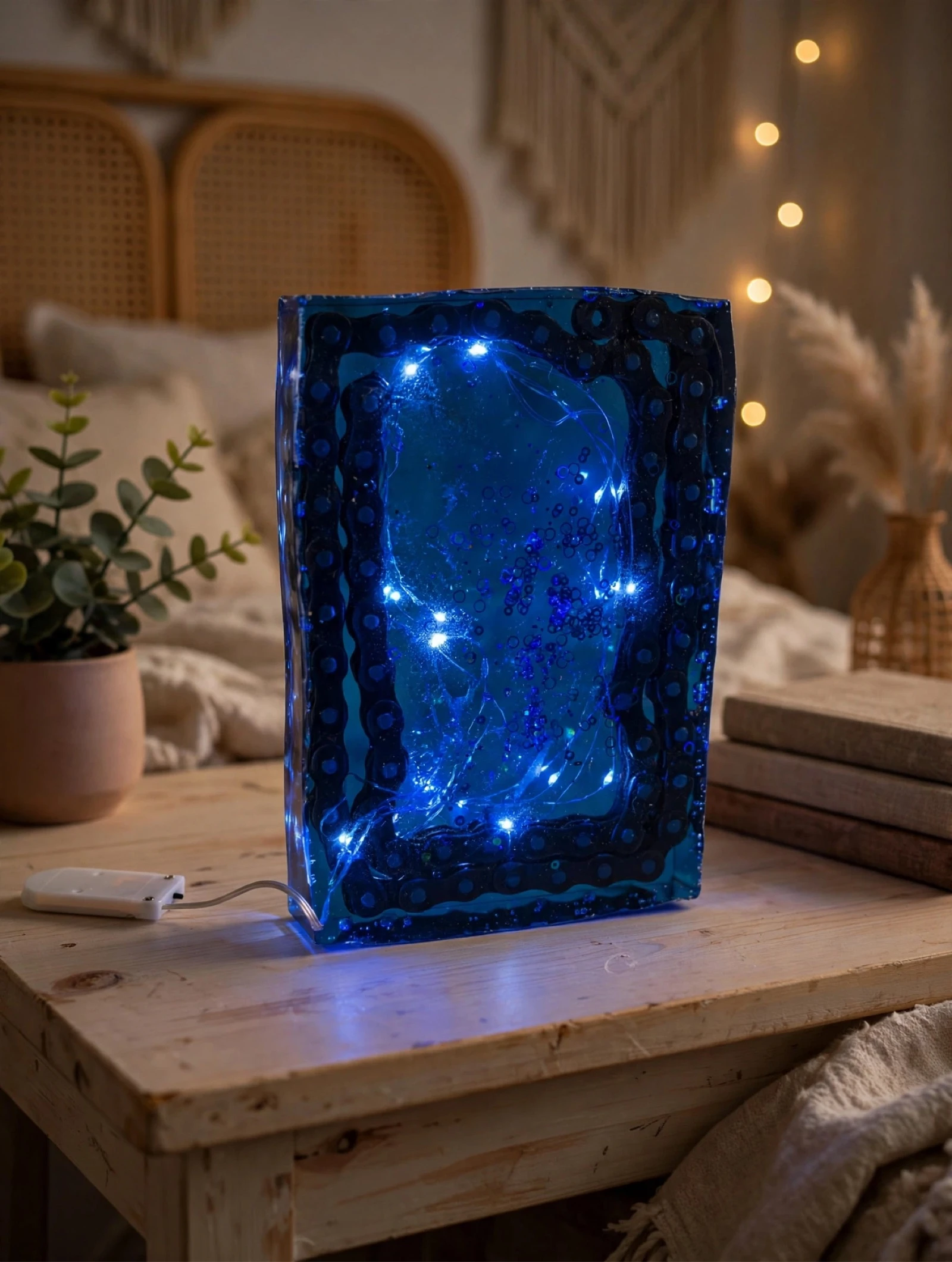 Lampe chaîne de moto 